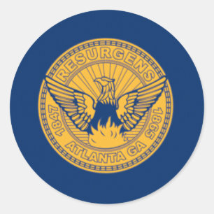 Flag of Atlanta, Georgia Classic Round Sticker