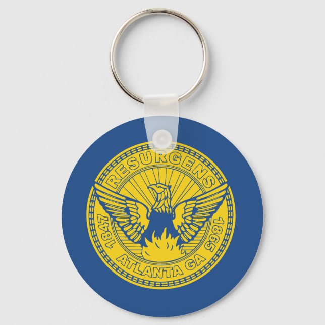 Flag of Atlanta, Georgia Keychain (Front)