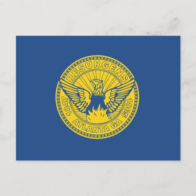 Flag of Atlanta, Georgia Postcard (Front)