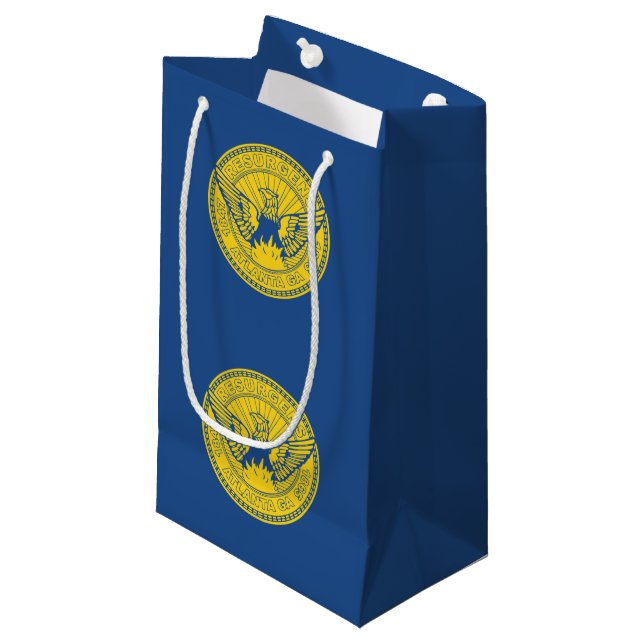 Flag of Atlanta, Georgia Small Gift Bag (Front Angled)
