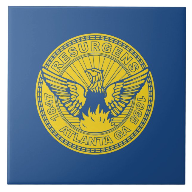 Flag of Atlanta (Georgia, USA) Tile (Front)