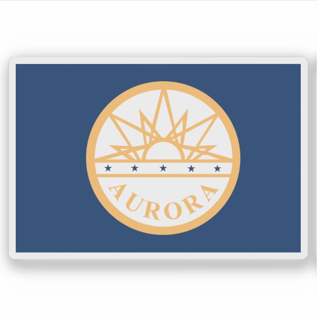Flag of Aurora, Colorado, USA (Front)