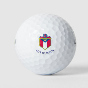 Flag of Austin, Texas Golf Balls