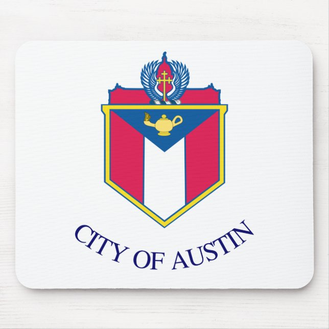 Flag of Austin, Texas Mouse Mat (Front)