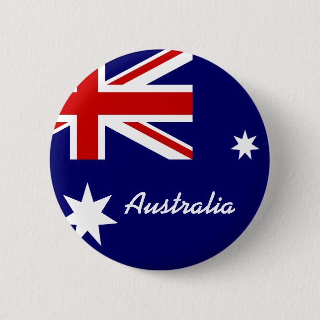 Flag of Australia 6 Cm Round Badge (Front)
