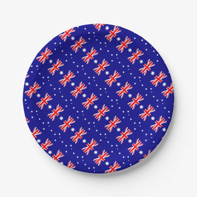 Flag of Australia - Australian Flag Paper Plate (Front)