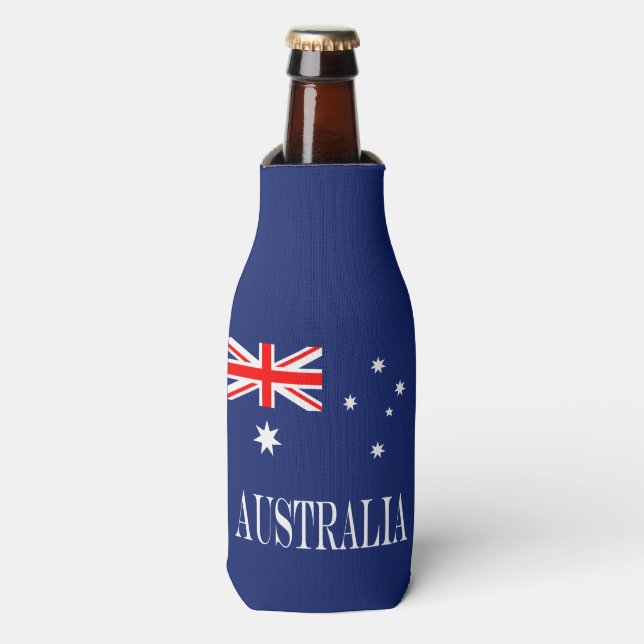 Flag of Australia Bottle Cooler (Bottle Front)