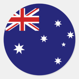 Flag of Australia Classic Round Sticker