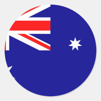 Flag of Australia Classic Round Sticker