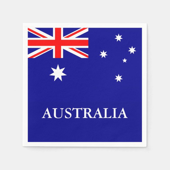 Flag of Australia Cocktail Napkin (Front)