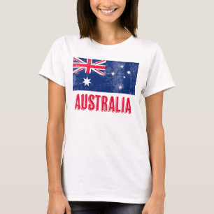 Flag of Australia (Grunge Look) T-Shirt