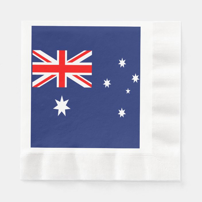 Flag of Australia Napkin Zazzle.co.uk