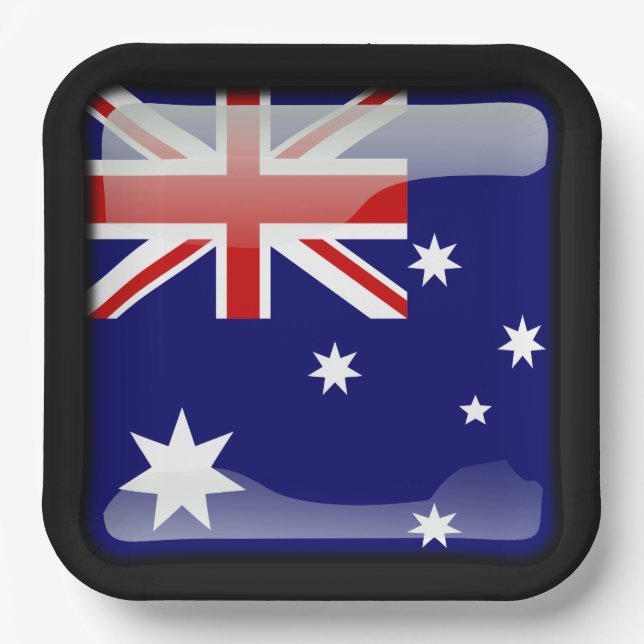 Flag_of_Australia Paper Plate (Front)