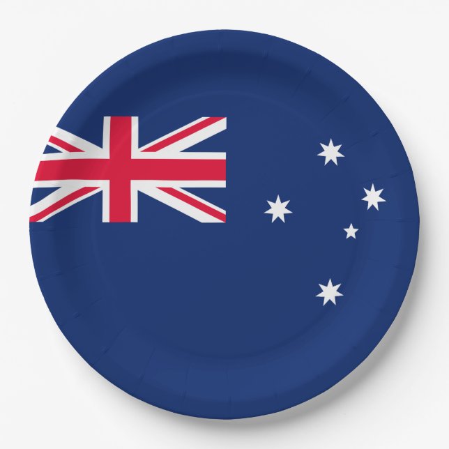 Flag of Australia Paper Plate (Front)