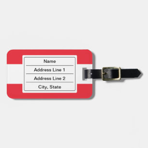 Flag of Austria / Austrian flag Luggage Tag