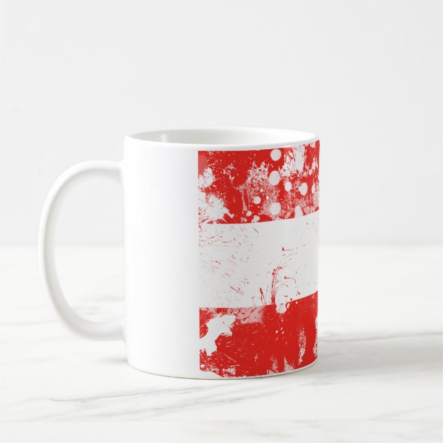 Flag of Austria Coffee Mug (Left)