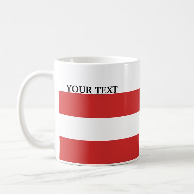 Flag of Austria Coffee Mug (Left)