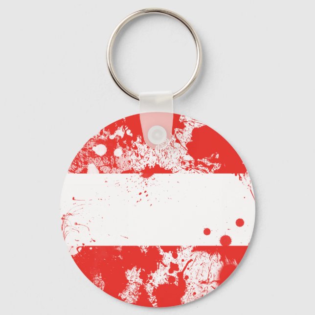 Flag of Austria Key Ring (Front)