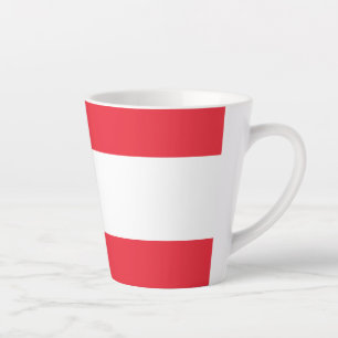 Flag of Austria Latte Mug