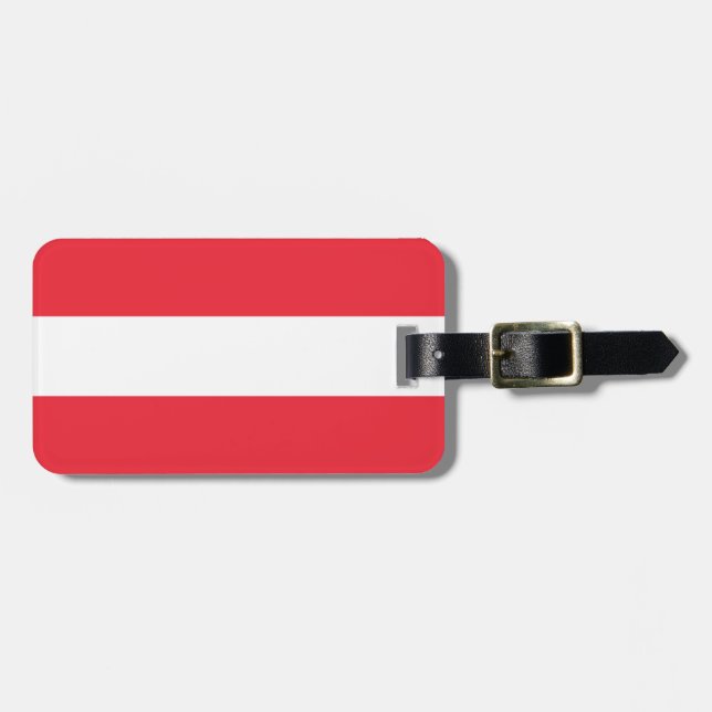 Flag of Austria Luggage Tag (Front Horizontal)