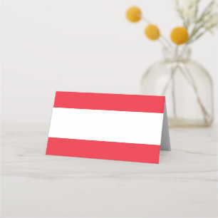Flag of Austria Place Card