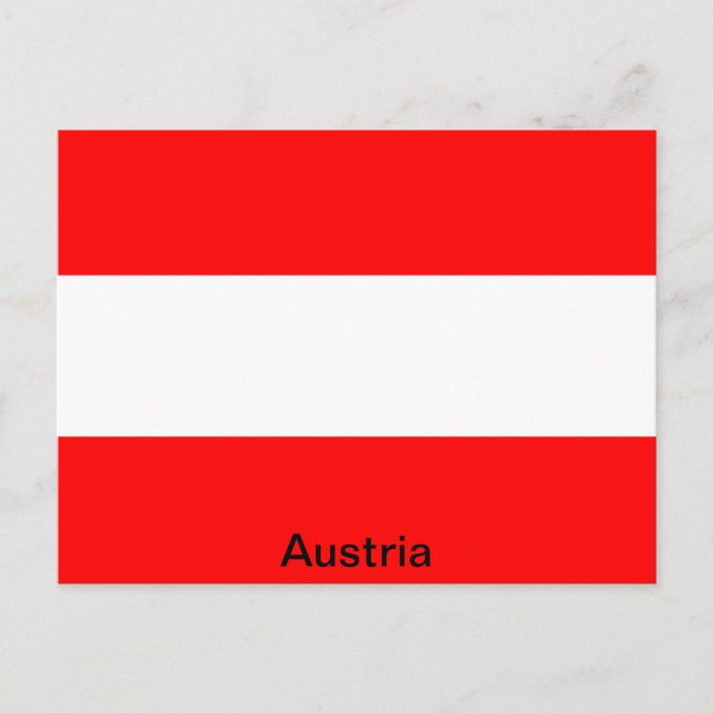 Flag of Austria Postcard (Front)