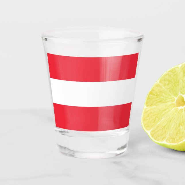 Flag of Austria Shot Glass (Front)