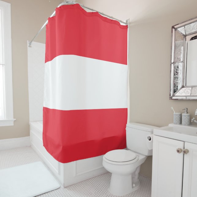 Flag of Austria Shower Curtain (In Situ)