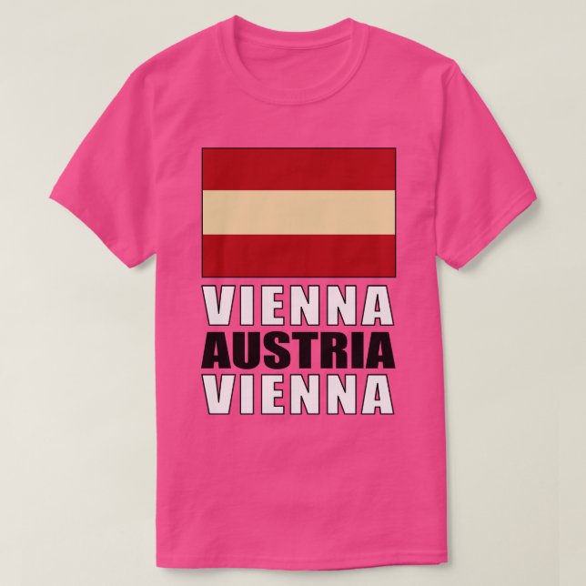 Flag of Austria T-Shirt (Design Front)