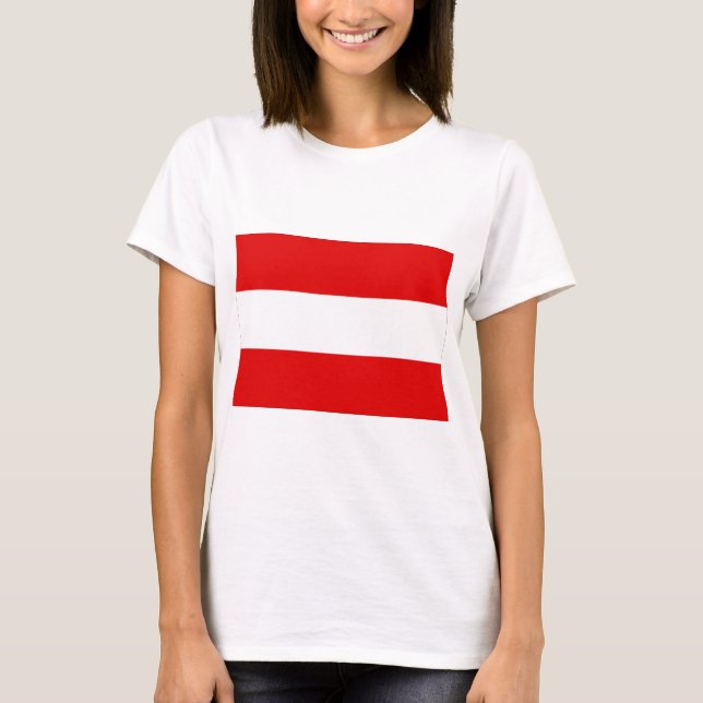 Flag of Austria T-Shirt (Front)