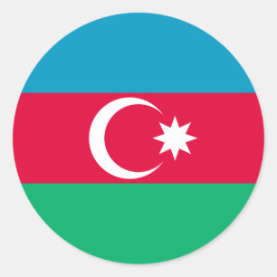 Flag of Azerbaijan Sticker