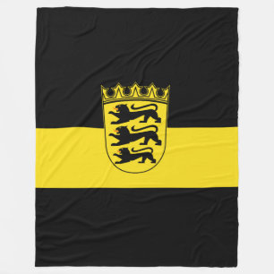 Flag of Baden-Württemberg Fleece Blanket