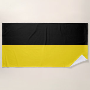 Flag of Baden Württemberg (German State) Beach Towel