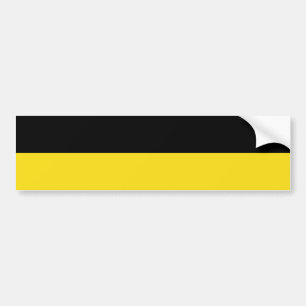 Flag of Baden Württemberg (German State) Bumper Sticker