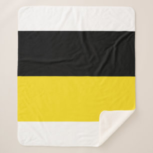 Flag of Baden Württemberg (German State) Sherpa Blanket