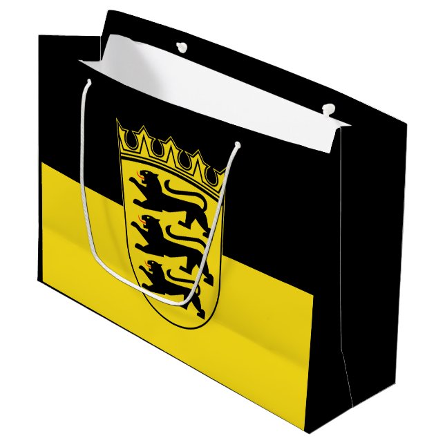 Flag of Baden-Württemberg Large Gift Bag (Front Angled)