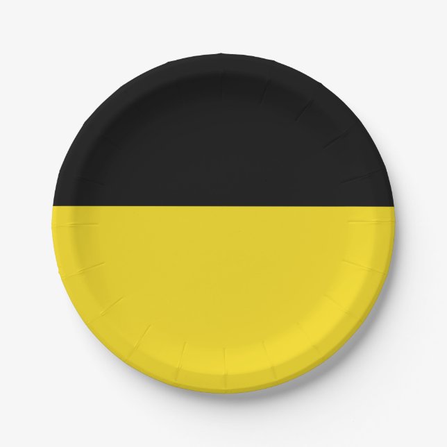 Flag of Baden-Württemberg Paper Plate (Front)