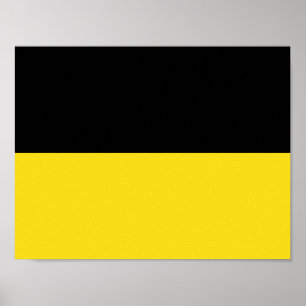 Flag of Baden-Württemberg Poster