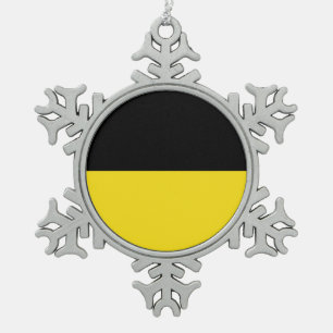 Flag of Baden-Württemberg Snowflake Pewter Christm Christmas Ornament