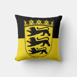 Flag of Baden-Württemberg Throw Pillow