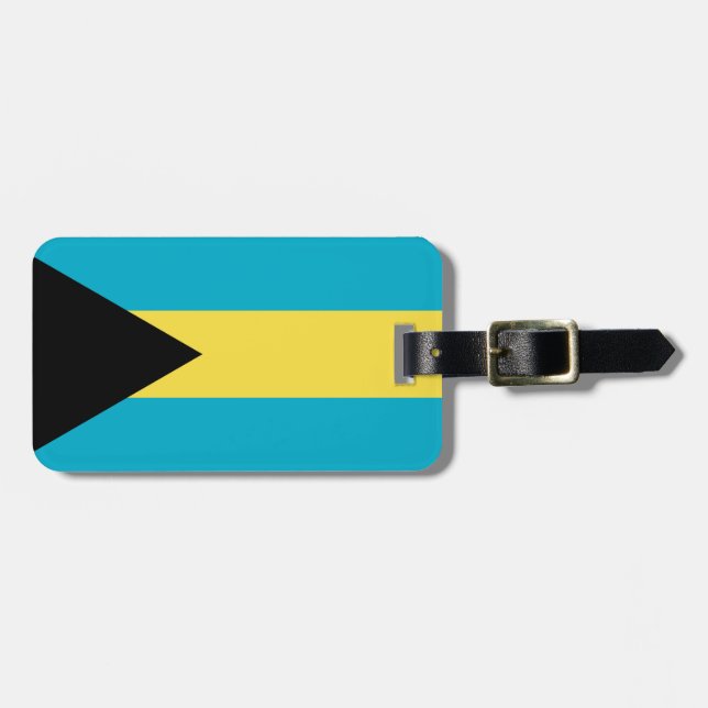 Flag of Bahamas Easy ID Luggage Tag (Front Horizontal)