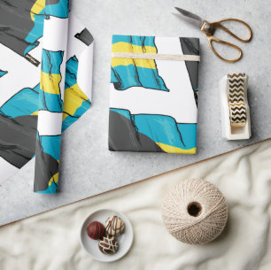 Flag Of Bahamas Wrapping Paper