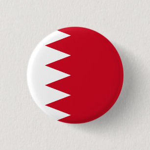 Flag of Bahrain 3 Cm Round Badge