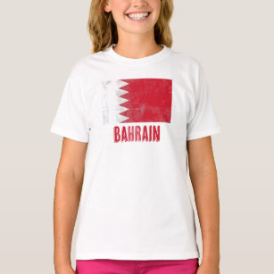Flag of Bahrain "Grunge" look. T-Shirt