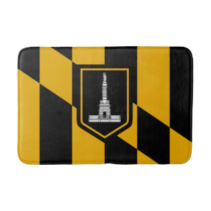 Flag of Baltimore, Maryland Bathroom Mat