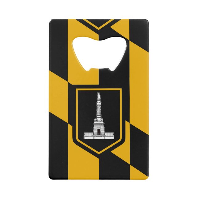 Flag of Baltimore, Maryland Credit Card Bottle Ope (Front)