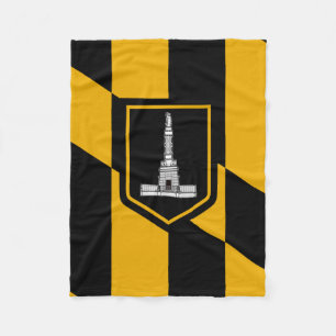 Flag of Baltimore, Maryland Fleece Blanket