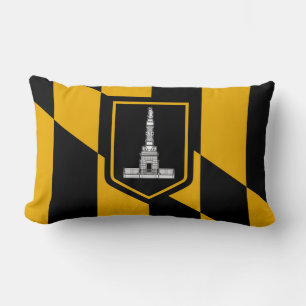 Flag of Baltimore, Maryland Lumbar Pillow