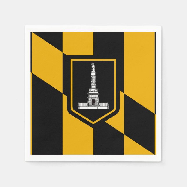 Flag of Baltimore, Maryland Napkin (Front)