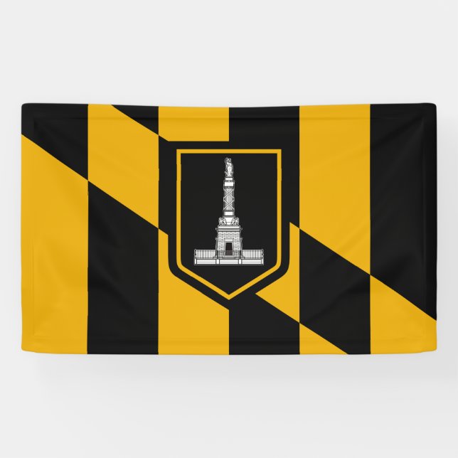 Flag of Baltimore (Maryland, USA) Banner (Horizontal)